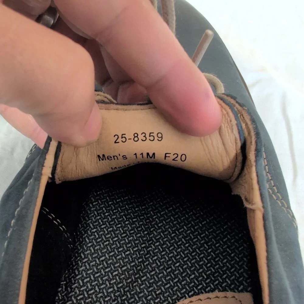 J&M‎ Men's Blue Derby Oxfords Size 11
